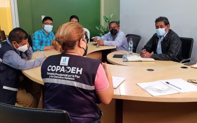 COPADEH de San Pedro Soloma se reúnen con autoridades de  Ixcoy