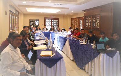 Reunión para abordar la certeza jurídica de la tierra en favor de la comunidad Chaabil Choch, en Livingston, Izabal,
