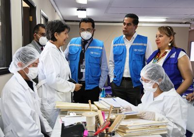 Autoridades de la COPADEH visitan el Archivo del PNR